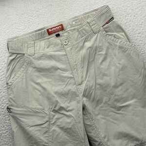 Simms Superlight Convertible Pants Mens Large Nylon 31" Quick Dry Wading Fishing